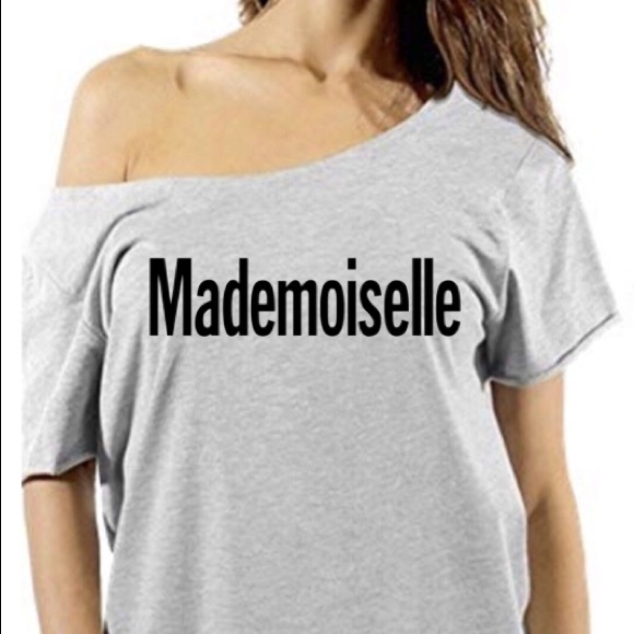 Mademoiselle Off Shoulder Tee XS-5XL - Picture 1 of 1